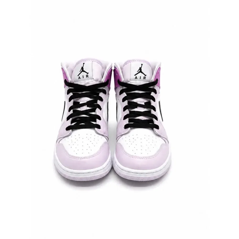 Air Jordan 1 Mid GS Barely Grape Sneakers Size 6.5